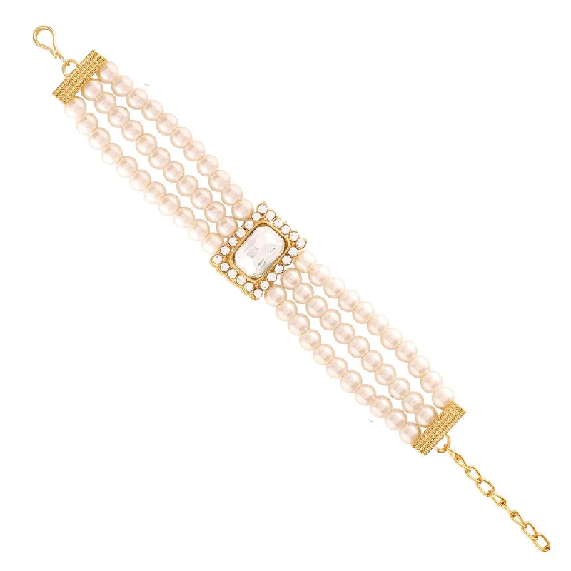 ladies bracelets outdoor-Etnico Gold-Plated Layered Bracelet (Women) - ADB237W