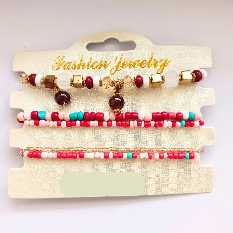 ladies bracelets shiny-Darshana Jewels Pinterest Inspired Pretty Beads Bracelet