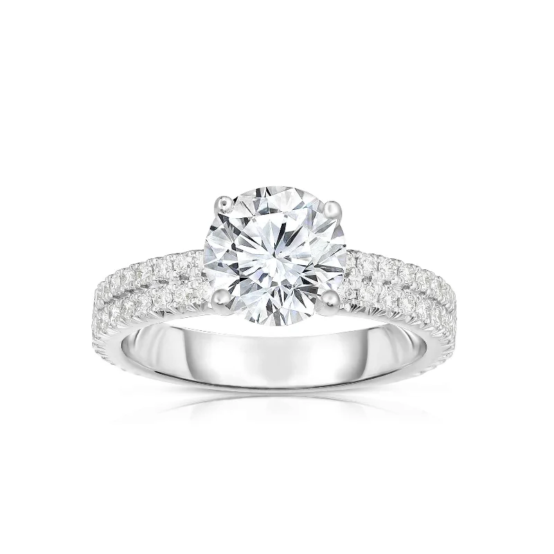 Ladies engagement rings love forever -Diamond Engagement Ring Mounting, .50 Carat, 14K White Gold