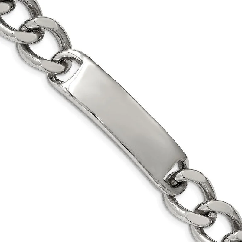 ladies bracelets gift-Stainless Steel Polished ID 8.75in Bracelet