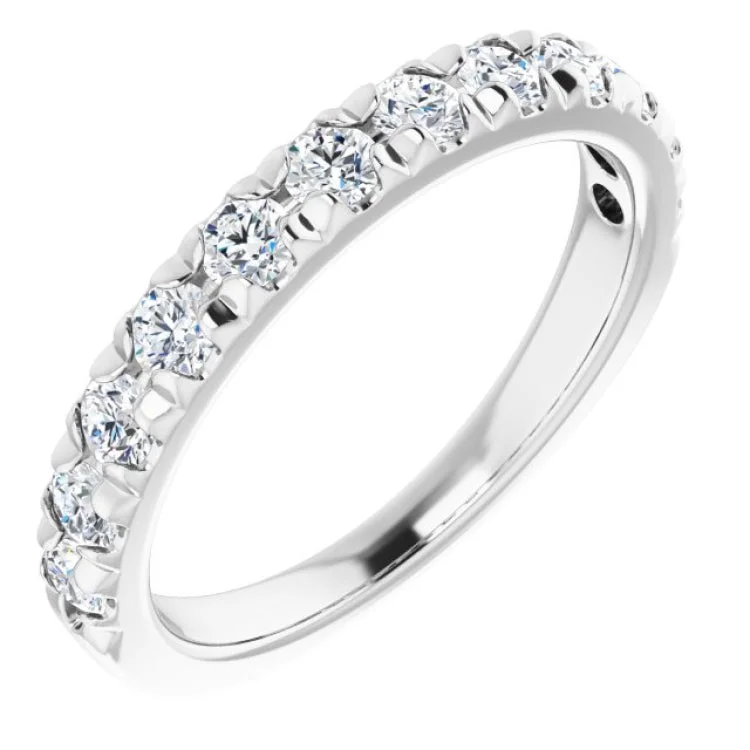 Ladies rings sister gift -Platinum 3/4 CTW Natural Diamond Anniversary Ring