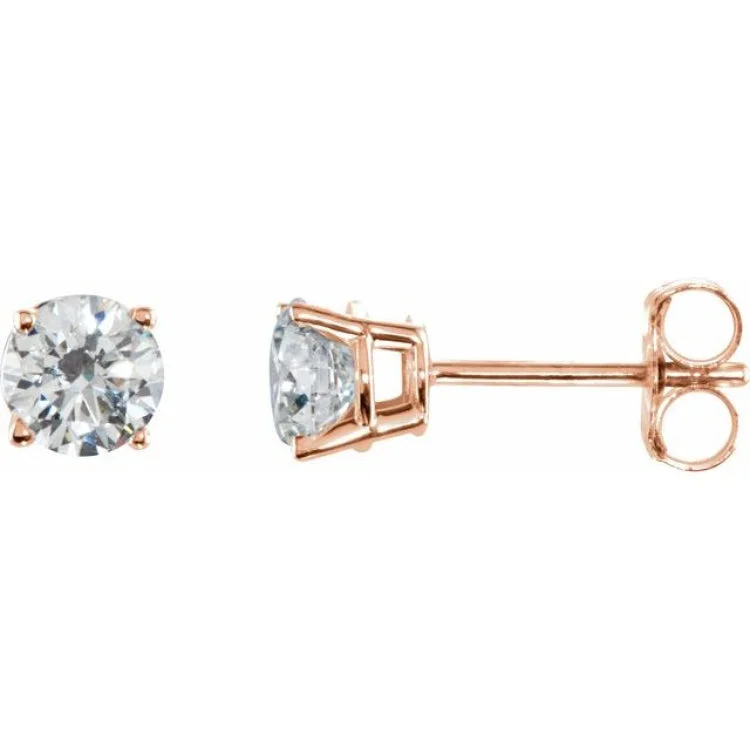 Ladies earrings clearance deal -14K Rose 1/5 CTW Natural Diamond Stud Earrings