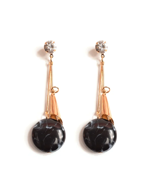 Ladies earrings gala event -Casual Marble Earrings