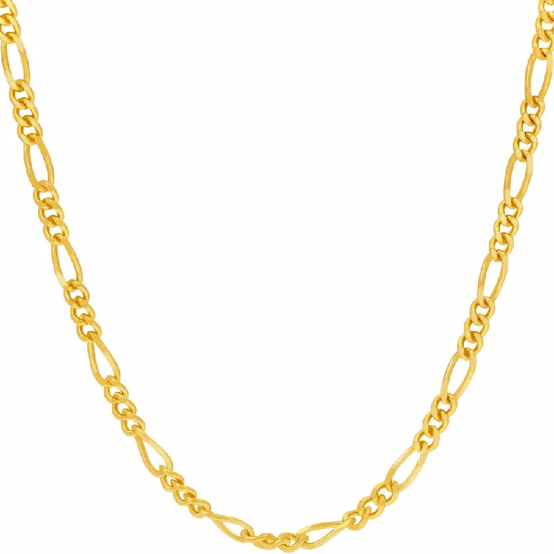 ladies necklaces topaz-3.5mm Figaro Chain Necklace Figaro Chain Round