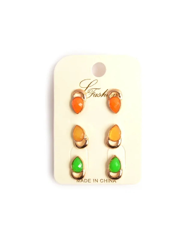 Ladies earrings office wear -Fresh Colors Earring Set