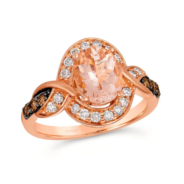 Ladies rings korean elegance -Le Vian 14K Strawberry Gold Ring