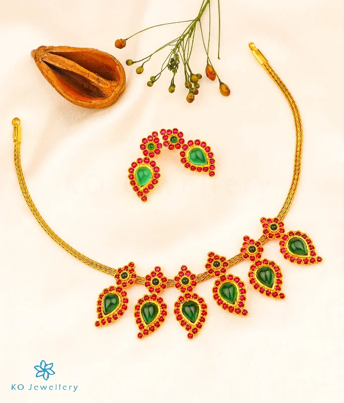 ladies necklaces celebration-The Suvarna Manga Malai Necklace Set (Small)