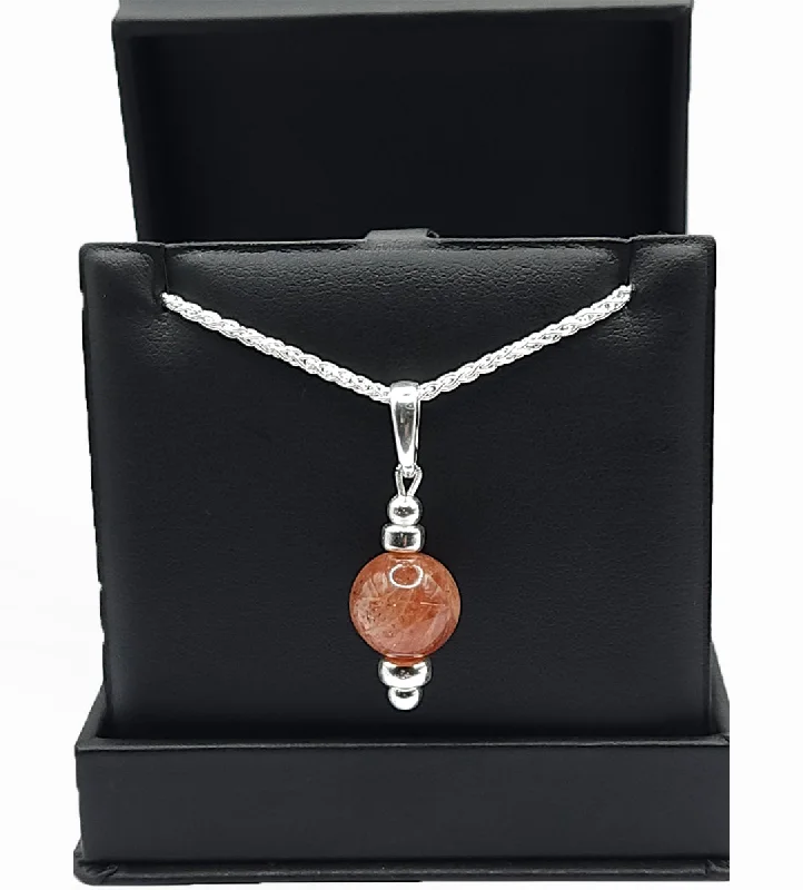 ladies necklaces deals-SUNSTONE - PENDANT/NECKLACE