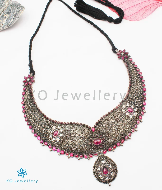 ladies necklaces name-The Alvira Silver Filigree Necklace