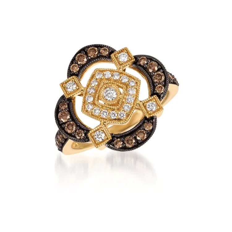 Ladies rings mountain stone -Le Vian 14K Honey Gold Ring