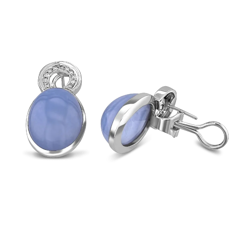 Ladies earrings mystic charm -Azure Ice Earrings