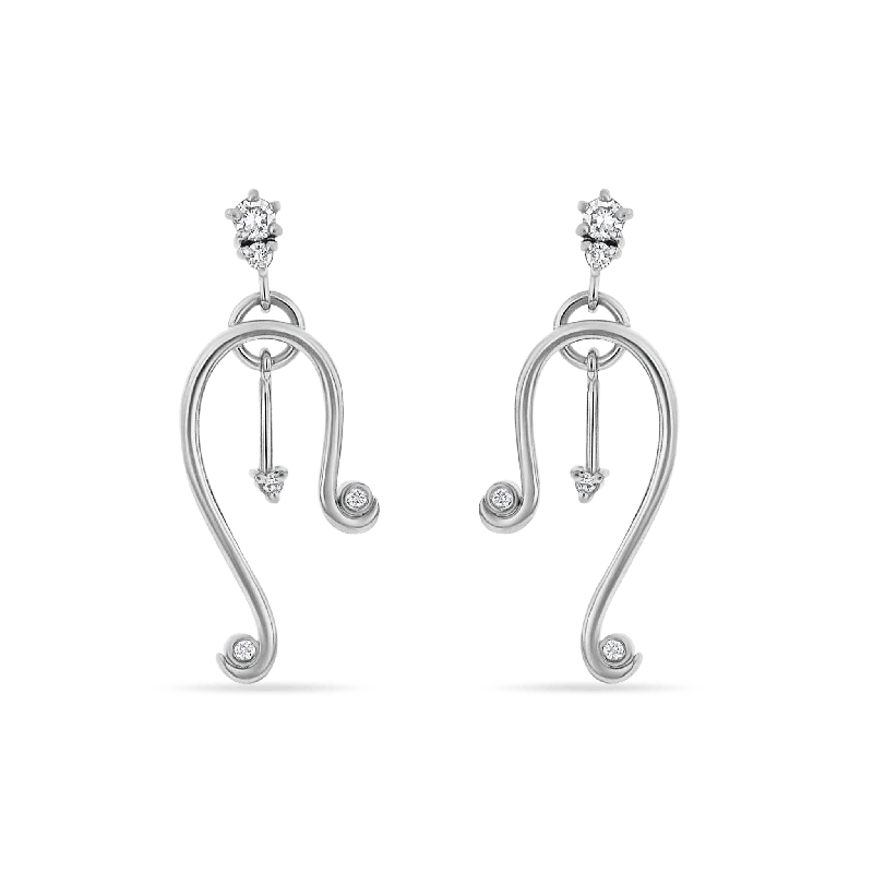 Ladies earrings with charms -Rising Star Earrings