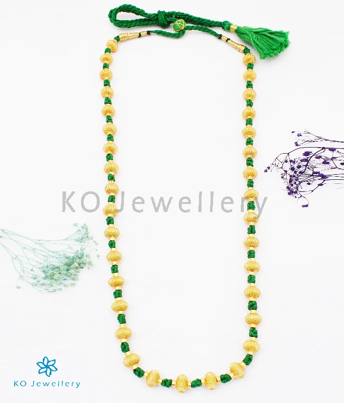 ladies necklaces expensive-The Vaishnavi Jomale Silver Necklace (Green)