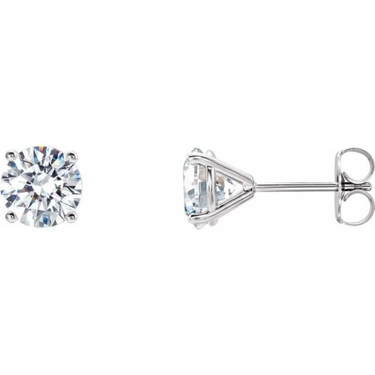 Ladies earrings sweet sixteen -14K White 3/4 CTW Natural Diamond Cocktail-Style Earrings