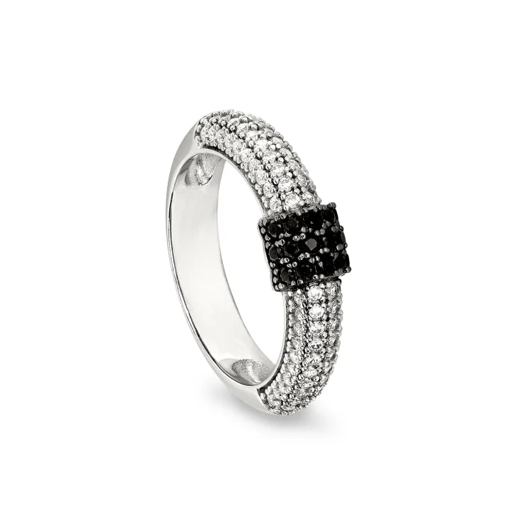 Ladies rings trendy fashion -Black Label Ring