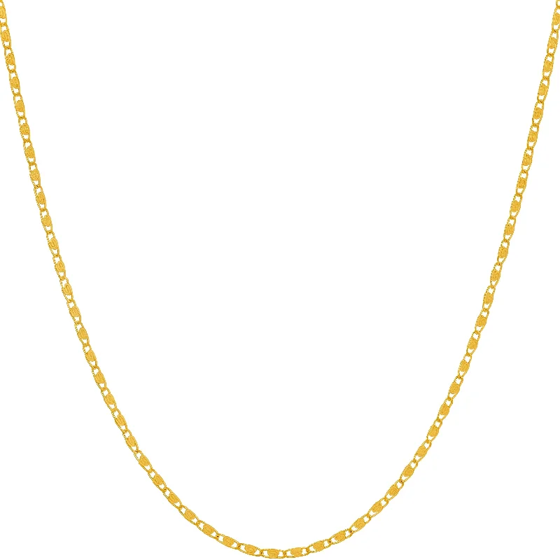 ladies necklaces everyday wear-Scroll Link Chain Necklace