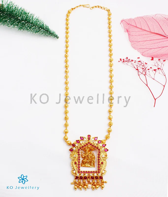 ladies necklaces multi strand-The Shiv-Parvati Silver Deity Necklace