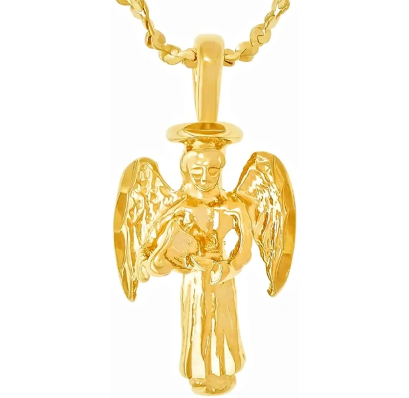 ladies necklaces resale-Guardian Angel Pendant Necklace