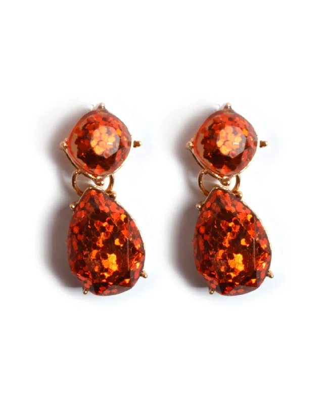 Ladies earrings dangling style -Sparkle Glitter Earrings