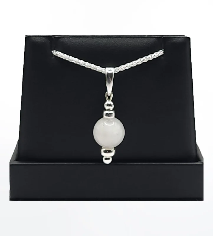 ladies necklaces birthday-MOONSTONE- PENDANT/NECKLACE