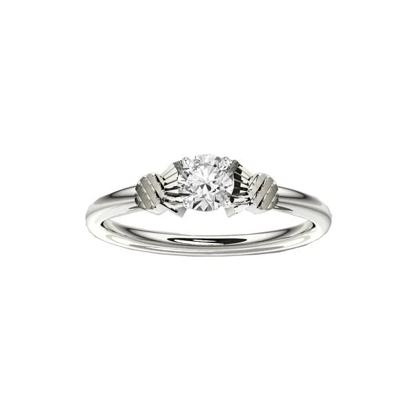 Ladies engagement rings modern design -Thistle Diamond Engagement Ring