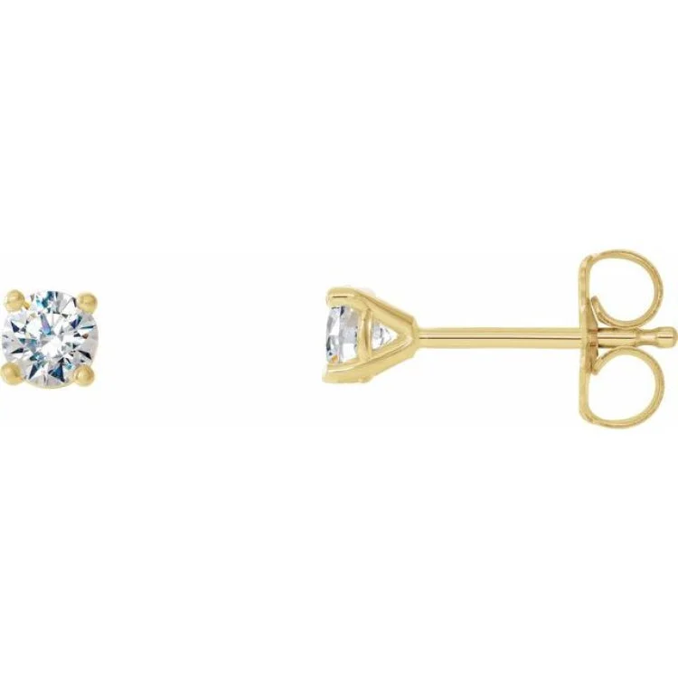 Ladies earrings retirement present -14K Yellow 1/5 CTW Natural Diamond Cocktail-Style Earrings