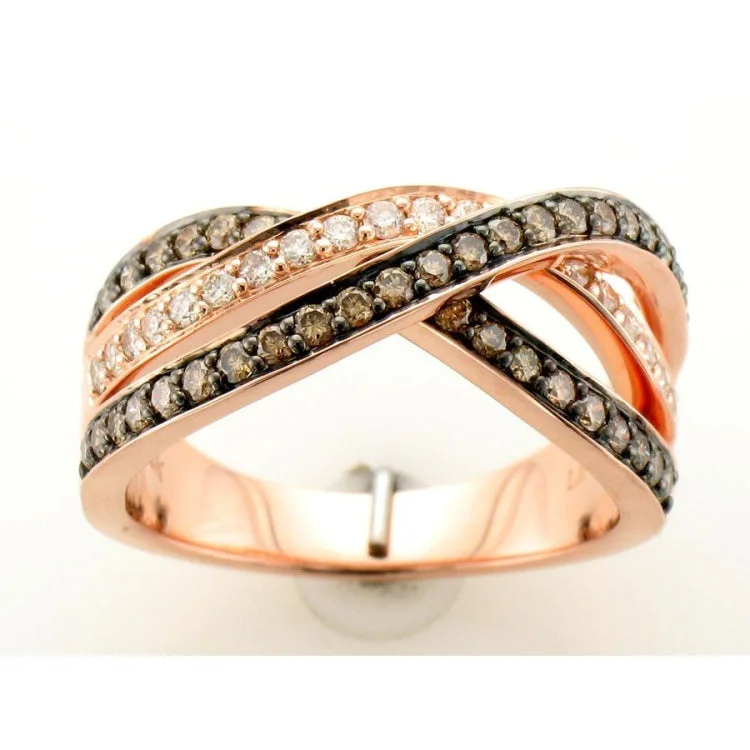 Ladies rings leather band -Le Vian 14K Strawberry Gold Ring