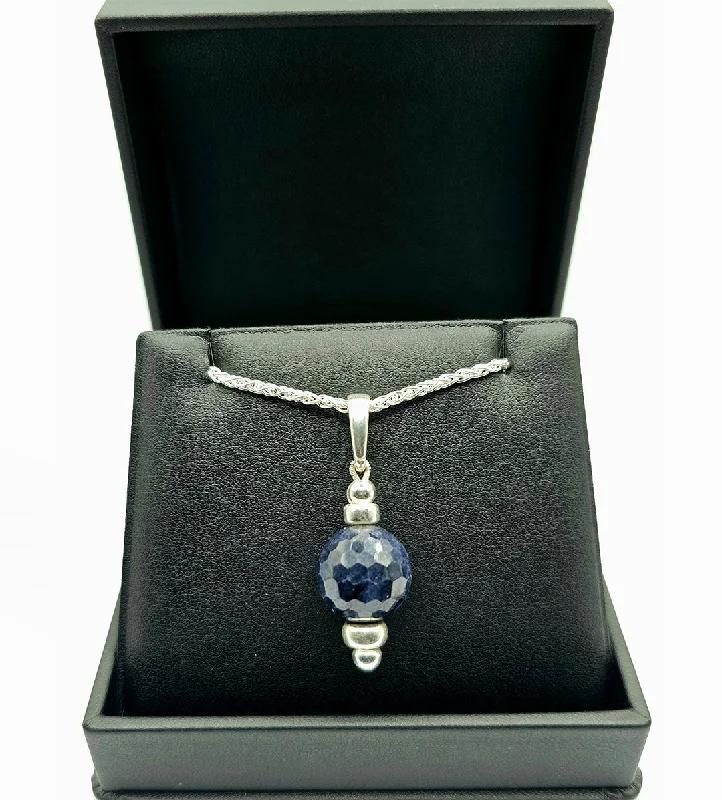 ladies necklaces elegant-SAPPHIRE- PENDANT/NECKLACE