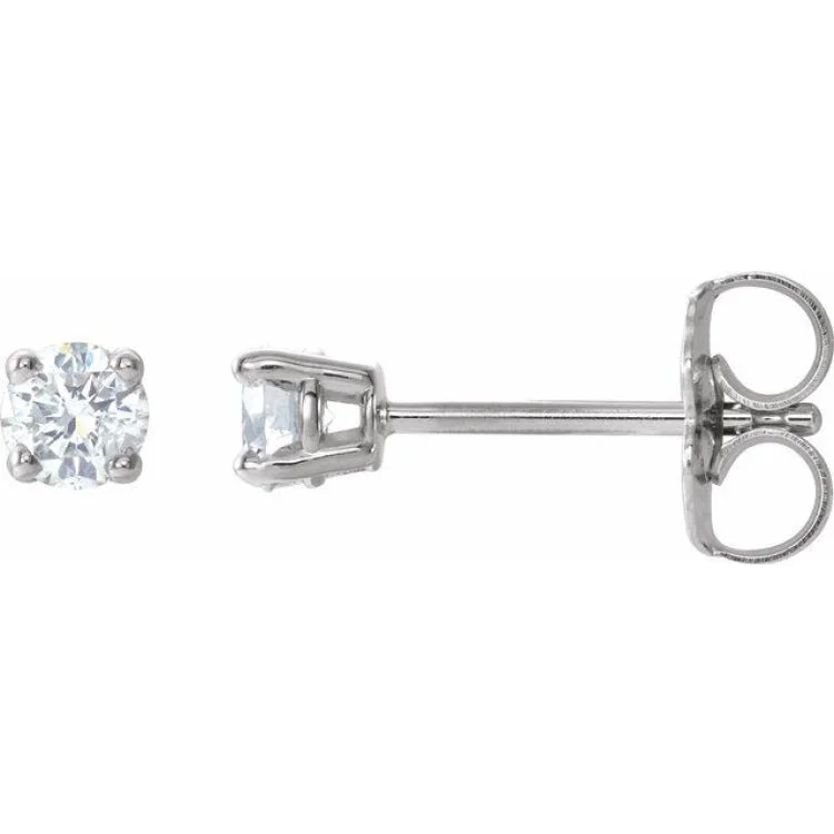 Ladies earrings confirmation pair -14K White 1/5 CTW Natural Diamond Stud Earrings