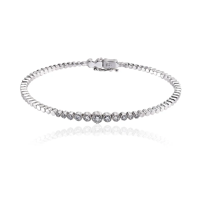 ladies bracelets stackable-SPRYNGS/0.39CT DIAMOND BRACELET BVB1042W