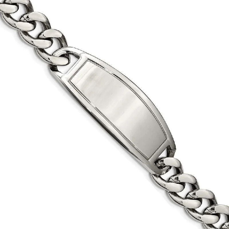 ladies bracelets infinity-Stainless Steel Polished 8.5 inch ID Bracelet