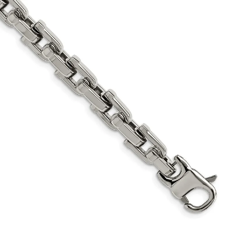 ladies bracelets modern twist-Stainless Steel Polished 8.5in Bracelet