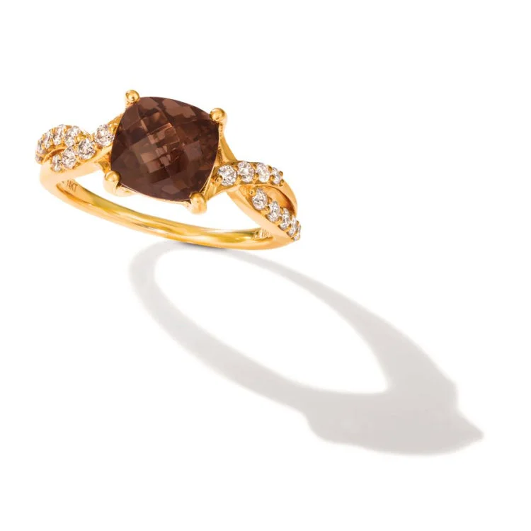 Ladies rings heart shaped -Le Vian 14K Strawberry Gold Ring