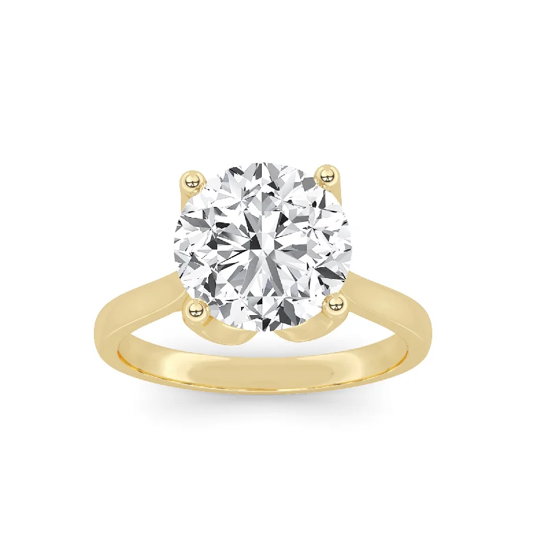 Ladies engagement rings moonstone glow -Above Love Star Lab Grown Diamond Engagement Ring in Yellow Gold (2 1/6 Ctw)